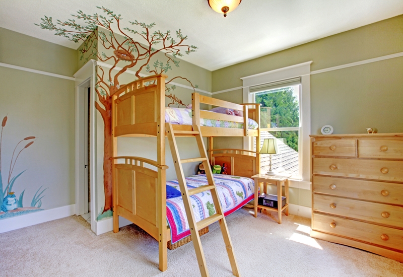 Green is a great colour for your kids room!