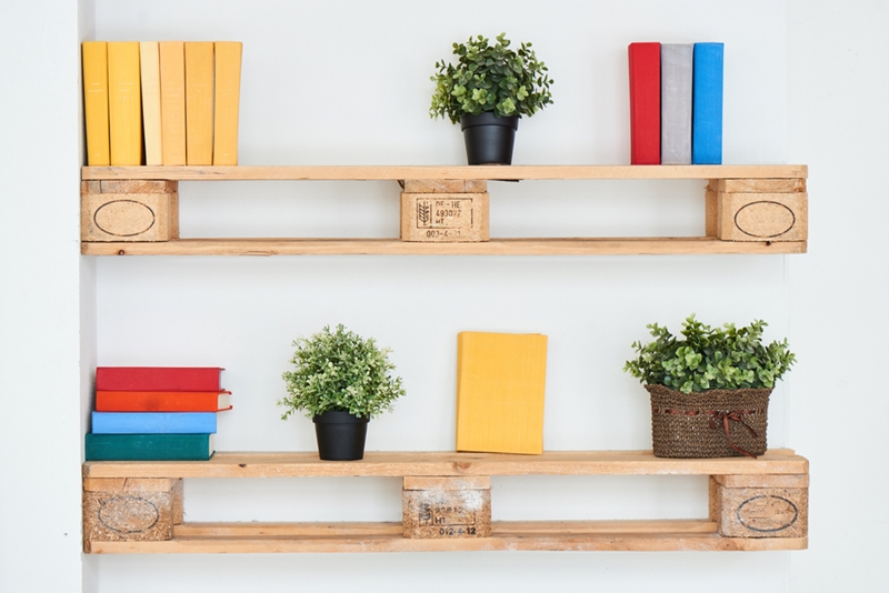Shelving can be both functional and stylish.