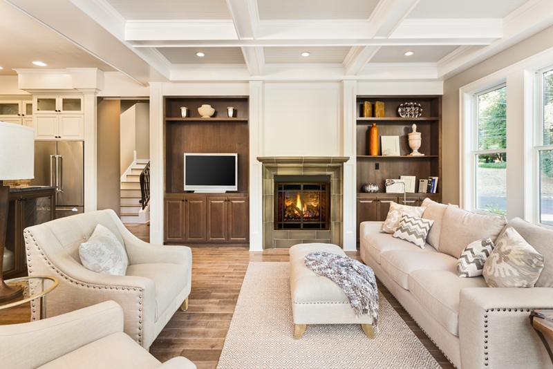 Heat your home in style with a fireplace.