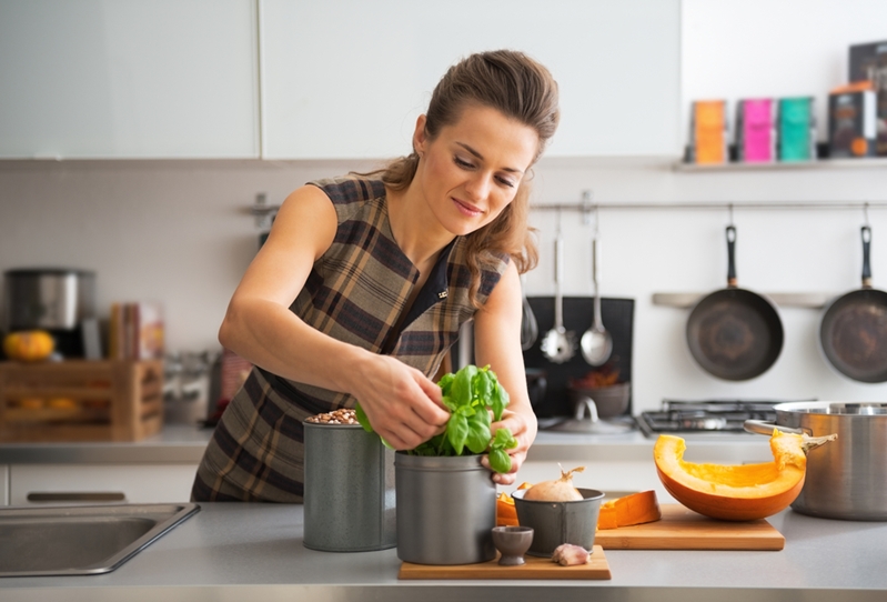 Consider the space you'll be working in when you cook a meal.