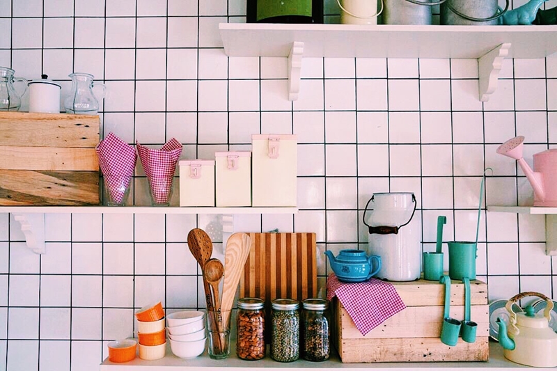 Pastel accents make a kitchen warm, welcoming and a pleasure to cook in.
